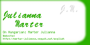 julianna marter business card